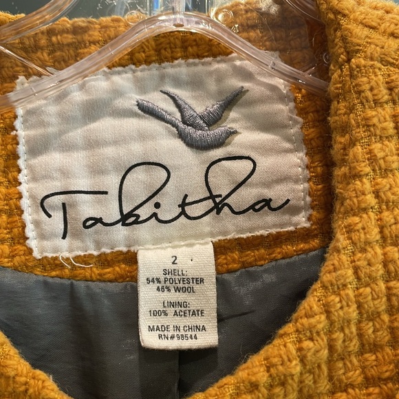 Mustard mustard wool jacket from Anthropologie / Tabitha - Picture 2 of 3
